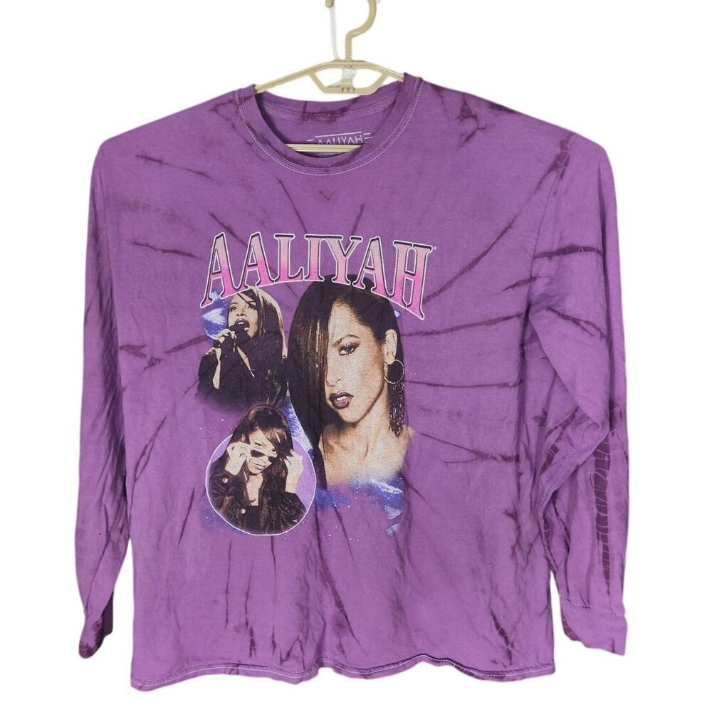 Aaliyah Tie Dye Long Sleeve T Men's Large
